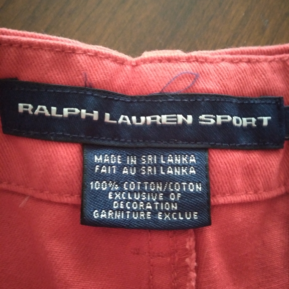 NTW Red Ralph Lauren Sport sz 8 shorts - Picture 5 of 6